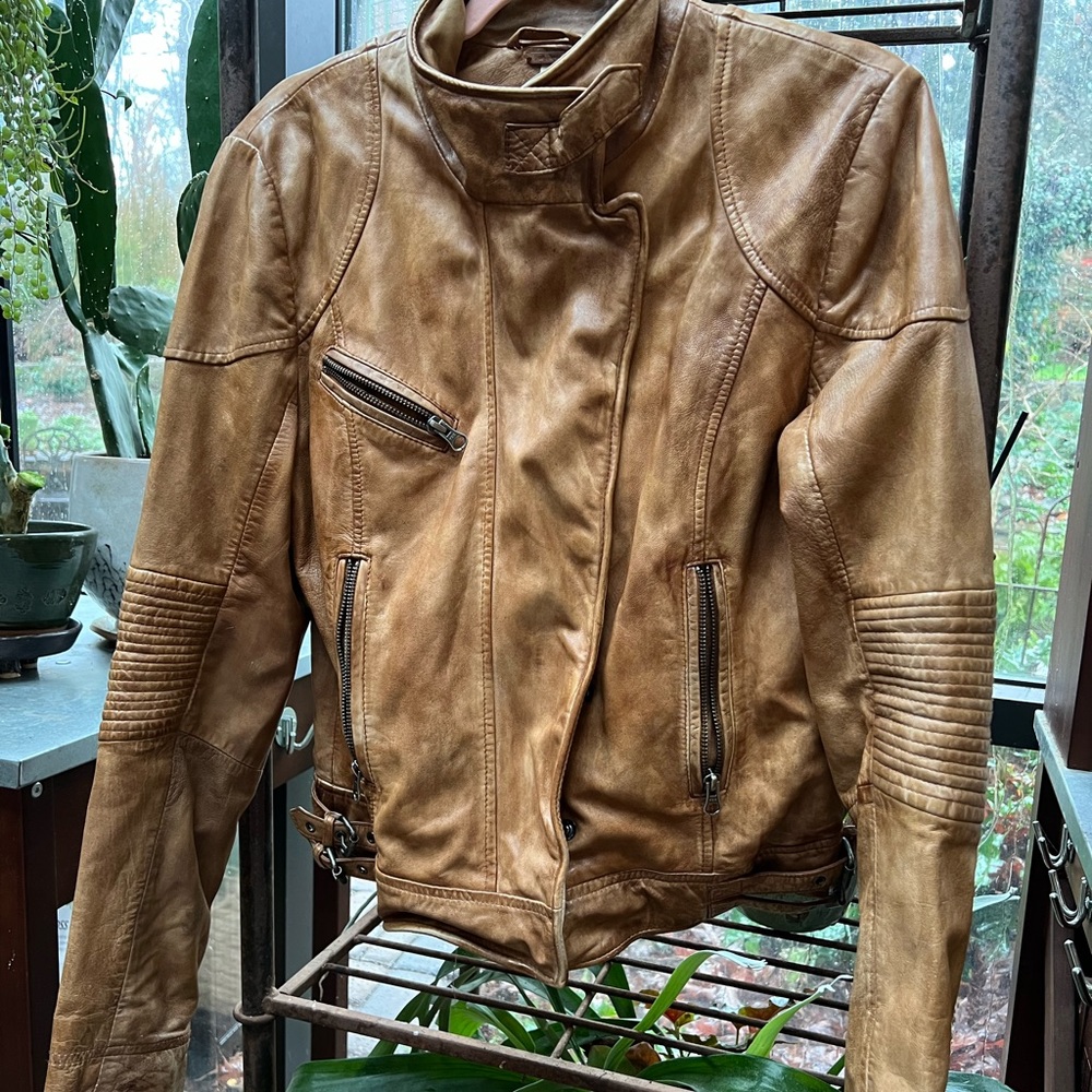 Free People leather jacket